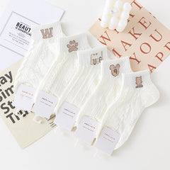 5 Pairs Japanese stripes Ankle Socks