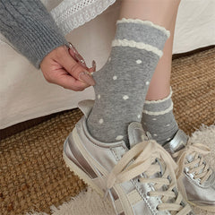 5 Pairs Sweet polka dots Casual Socks