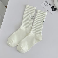 1 Pair Embroidery personality Casual Socks