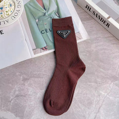 1 Pair Triangle mark Casual Socks