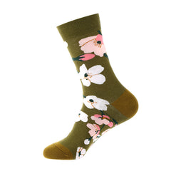 10 Pairs Floral INS Trend Crew Socks