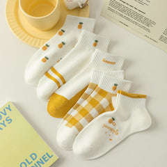 5 Pairs Lace, Cute and Versatile Ankle Socks