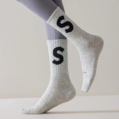 2 Pairs Ins Tide Alphabet Casual Socks