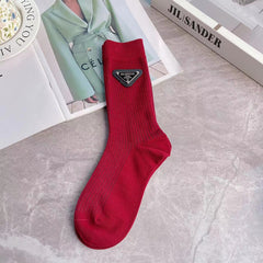 1 Pair Triangle mark Casual Socks