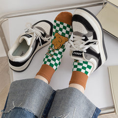 1 Pair Versatile Cartoon Casual Socks