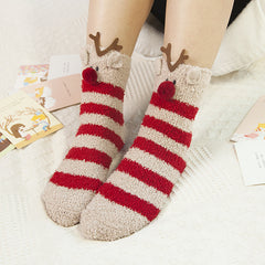 1 Pair Triangle gift box Thermal Socks