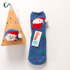 1 Pair Triangle gift box Thermal Socks