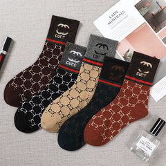 2 Pairs Ins trendy versatile Casual Socks