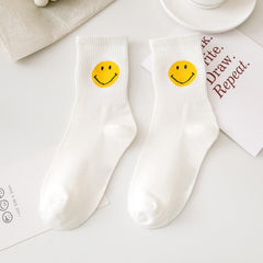 3 Pairs Smiling face stripes Thermal Socks