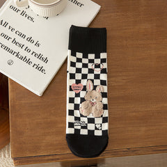 1 Pair Versatile Cartoon Casual Socks