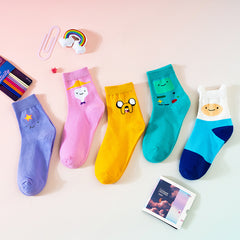 5 Pairs Ins style girl trend Crew Socks